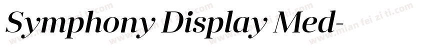 Symphony Display Med字体转换